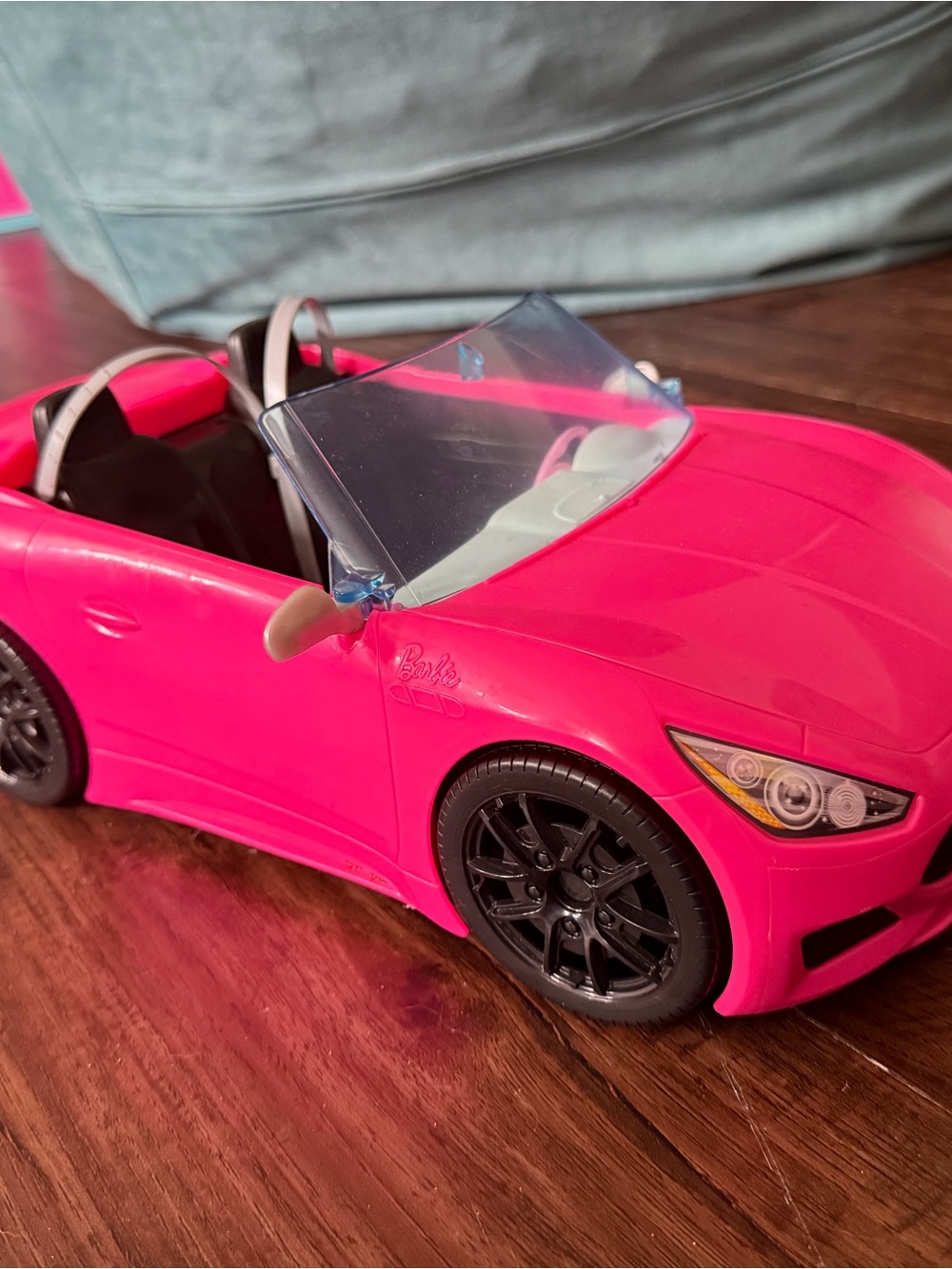 Barbie Bright Pink Convertible with Black Wheels